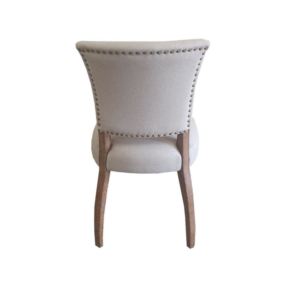 Evalyn Linen Dining Chair image 3